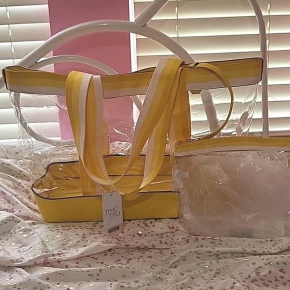 Time and Tru Bags Nwt Time And Tru Bright Yellow Beach Bag Poshmark
